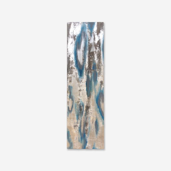 513 Artizen Range | Abstract Art Painting - Blue Silver